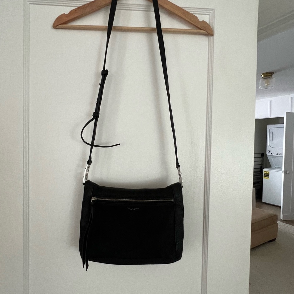 Rag and Bone Black Leather Crossbody Bag